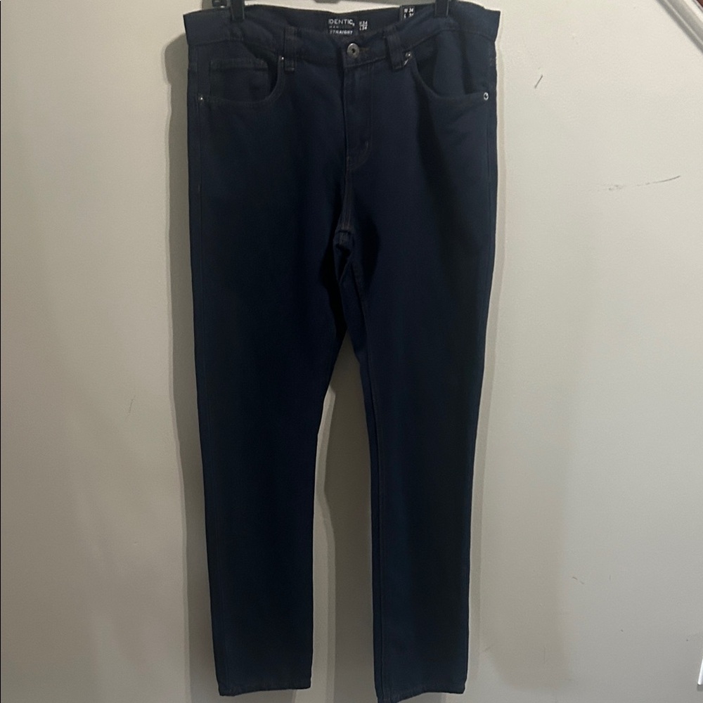 Men's Straight Jeans in Deep Blue